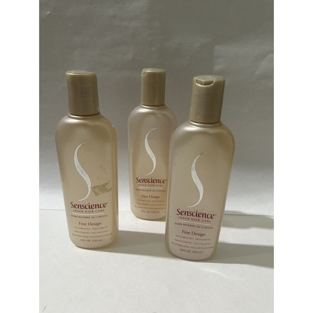 Shiseido Senscience FINE DESIGN Volume TREATMENT Lot 3 (1 Bottle Half Full) READ
